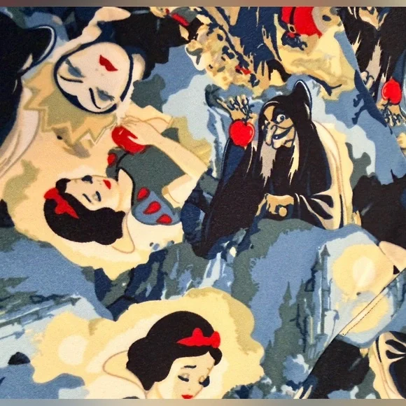 LuLaRoe Leggings Character Hard to Find Face Print Multicolor-Size Tall & Curvey - Picture 4 of 8